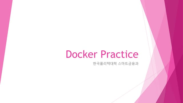 Docker practice