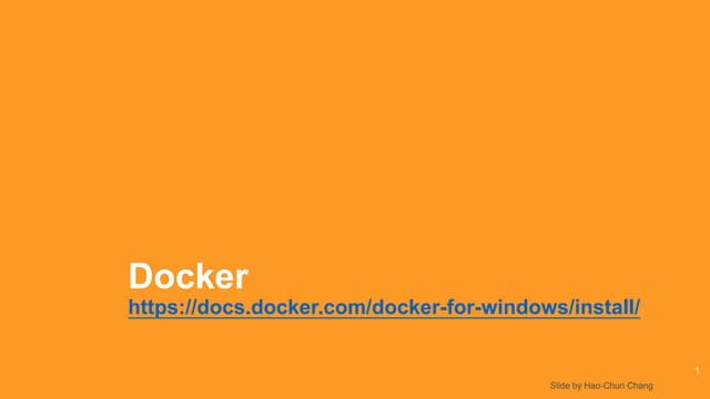 Introduction to Docker