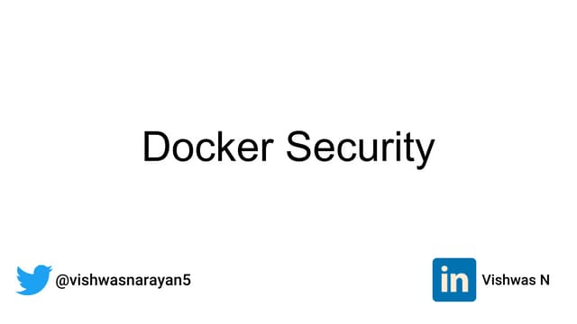 Docker security