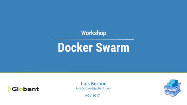 Docker swarm workshop