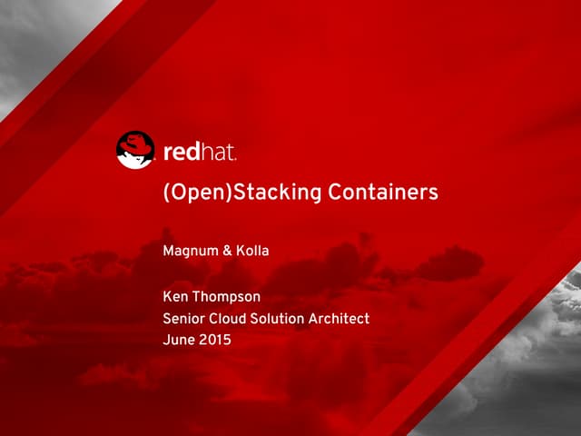 (Open)Stacking Containers