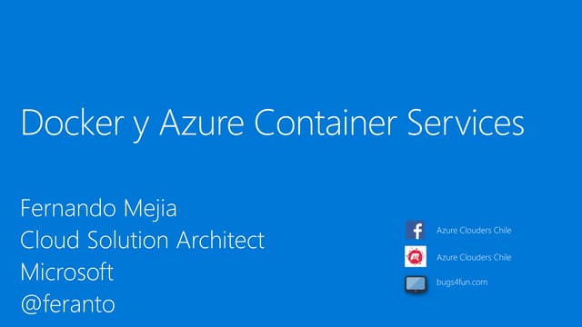 Docker y azure container service