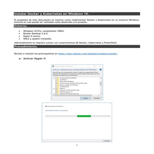 Instalar Docker Desktop y Kubernetes en Windows 10