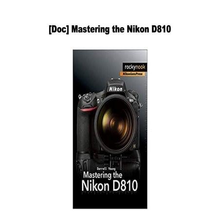 [Doc] Mastering the Nikon D810
