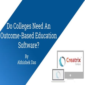 Do Colleges Need An Outcome Based Education Software
