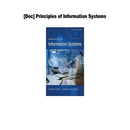 [PDF] Principles of Information Systems