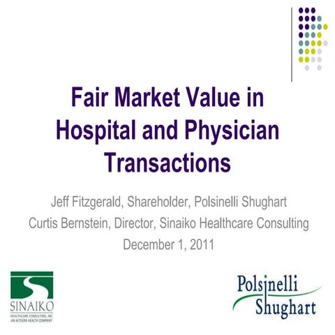 FMV in Healthcare Transactions