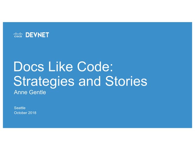 Docs Like Code