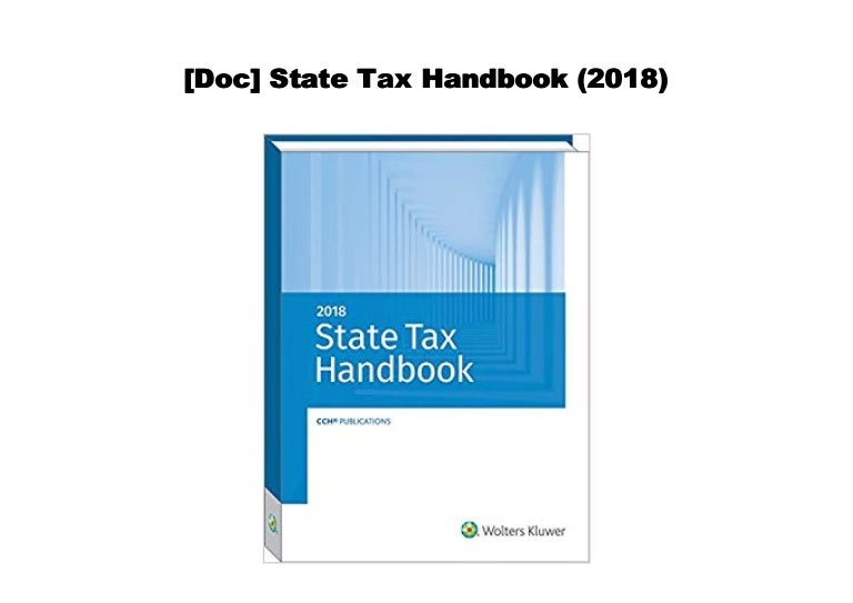 [Audiobook] State Tax Handbook (2018)