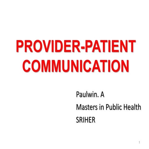 Doctor patient relationship