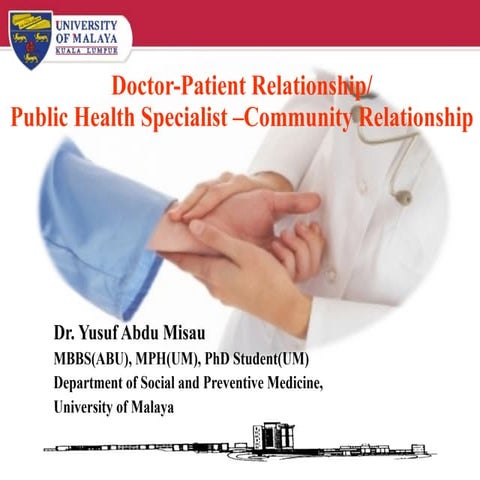 Doctor Patient Relationship Yusuf Misau