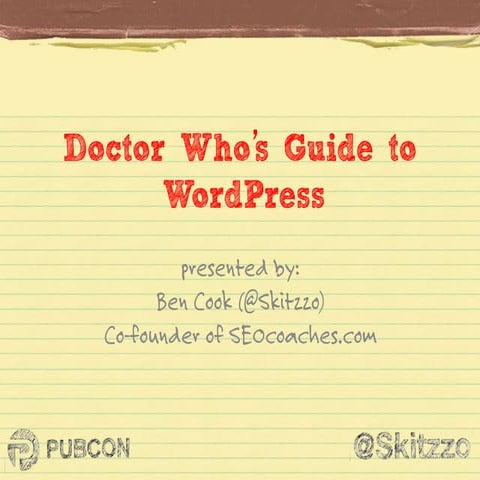 Doctor Who's Guide to WordPress