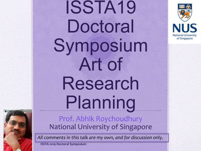 Art of Computer Science Research Planning