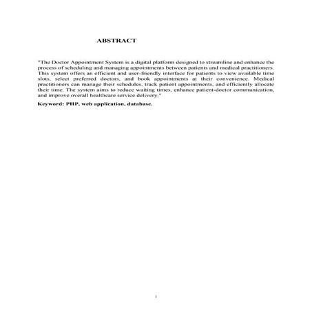 Doctor appointment system.docx