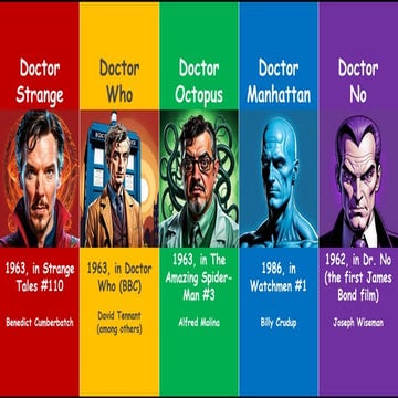 Comic Con 2024 - Doctors (MCU, DC, BBC and MGM)