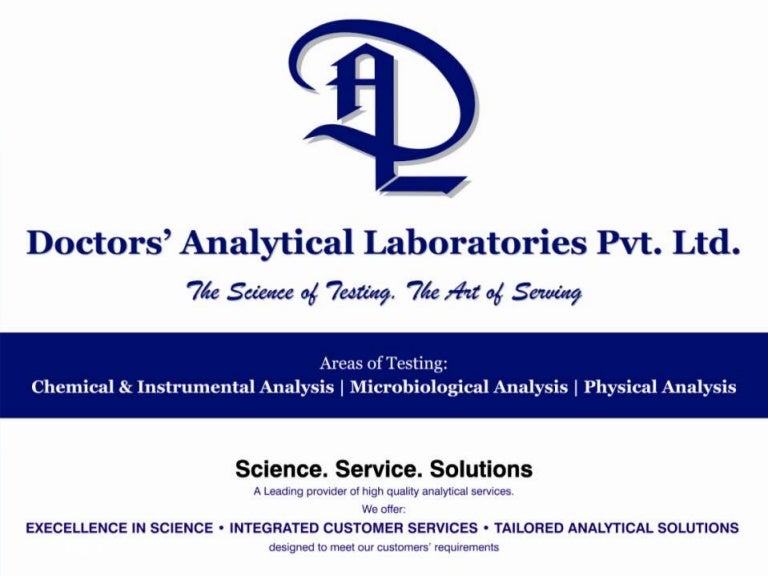 Doctors Analytical Laboratories Pvt Ltd presentation pharma & food