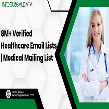 Why choose InfoGlobalData Healthcare industry mailing list?