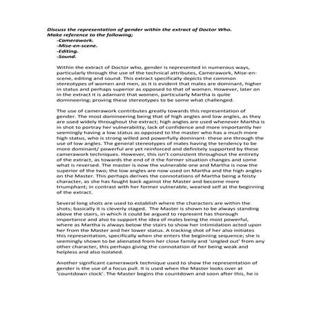 Doctor Who Analysis.