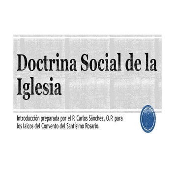 Doctrina social de la iglesia