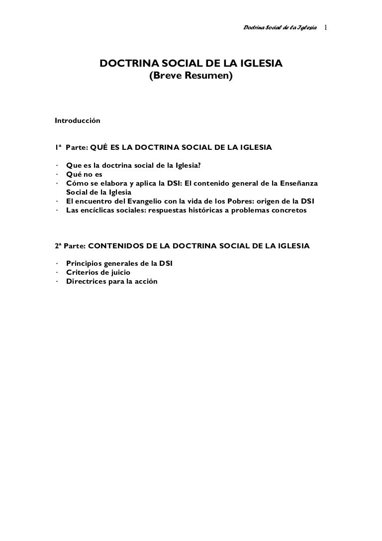 Doctrina Social De La Iglesia