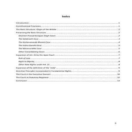 Doctrine of basic structure of India's Constitution