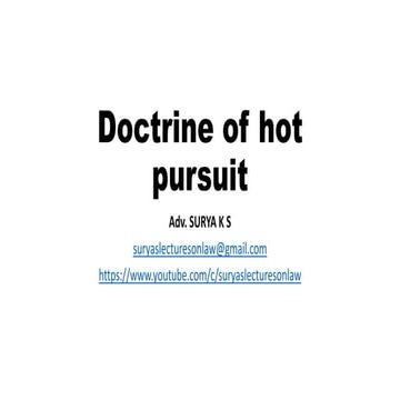 Doctrine of hot pursuit