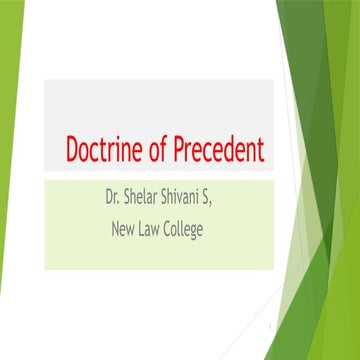 JUDICIAL PRECEDENTS AS A SOURCE OF LAW | PPTX