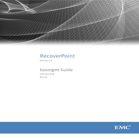 Docu69178 recover point-4.4-boxmgmt-guide | PDF