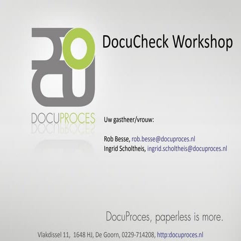 DocuProces Workshop