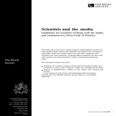 SCIENTIST AND MEDIA 