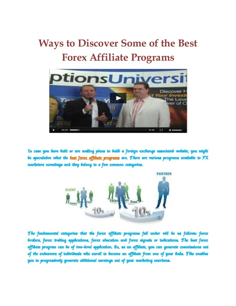 Best Forex Affiliate Programs - 