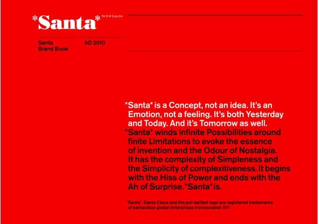 Santa Claus Brand Book