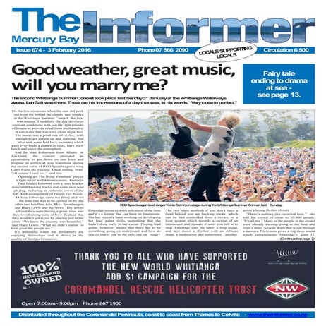 Mercury Bay Up Coming Events| Whitianga