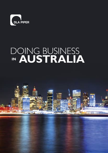 Doing Business in Australia | PDF