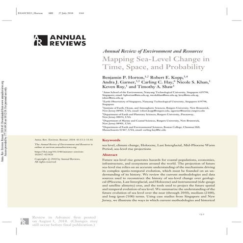 Mapping Sea-Level Change inTime, Space, and Probability