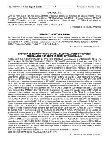 Un riojano integra el directorio de Trasnoa