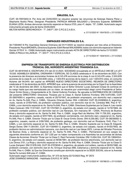 Un riojano integra el directorio de Trasnoa