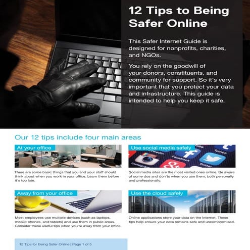Document safer online for nonprofits guide