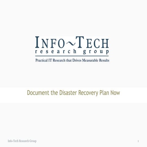 Document the drp now