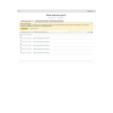 Survey Monkey Results