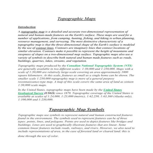 About Topgrapic Map Details & know how to study topograpic map.