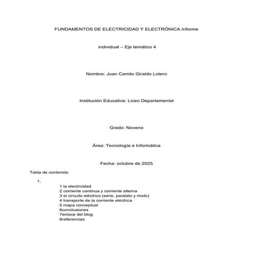 FUNDAMENTOS DE ELECTRICIDAD Y ELECTRÓNIC