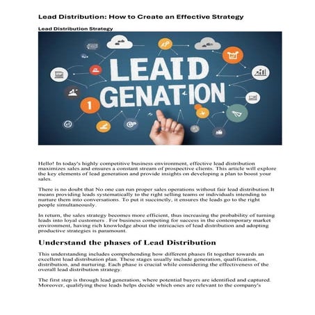 b2b lead generation and appointment setting services | PDF