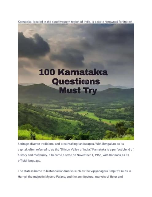 Karnataka Important SSC Question Bank-All topics