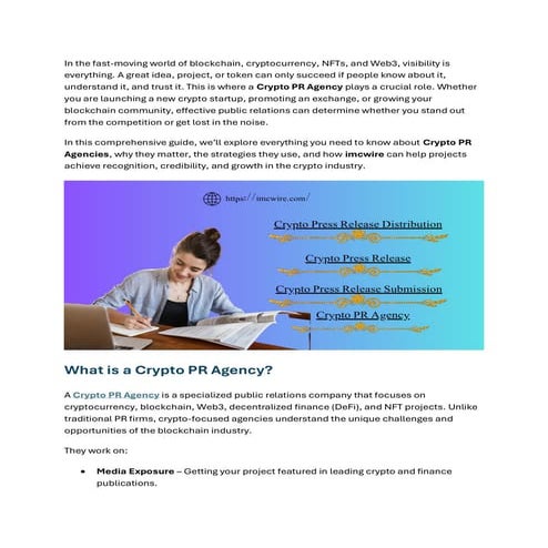 if a Key for a Crypto PR Agency Success? | PDF
