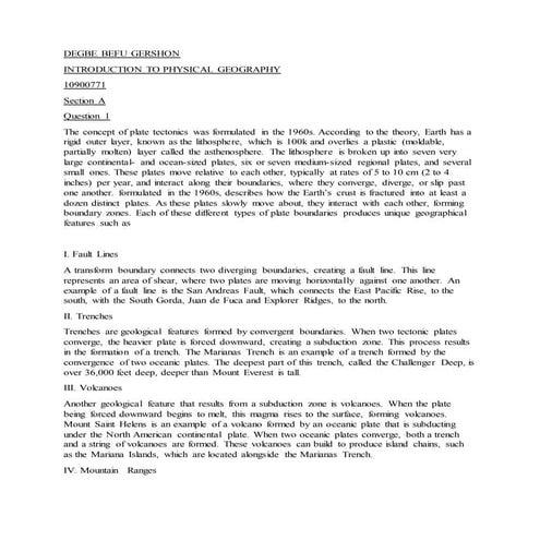Simple explanations to CSEC Geography 2016 multiple choice | PDF