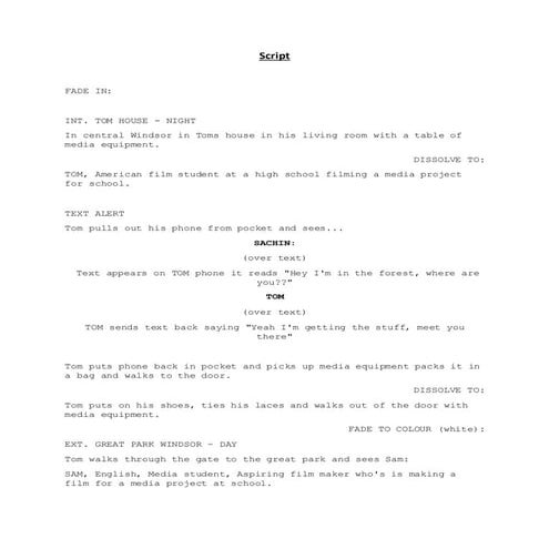 Detention - Script Development | DOCX