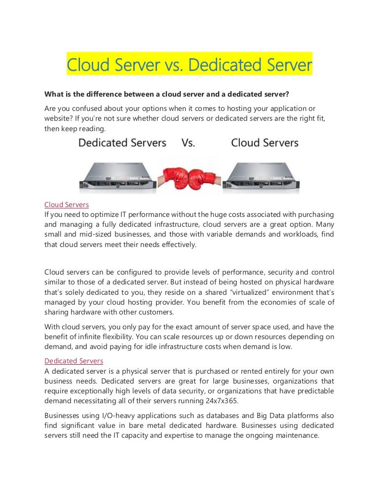 Cloud Vs Dedicated Storage Hmftj Images, Photos, Reviews