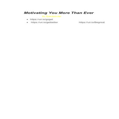 Motivation | PDF