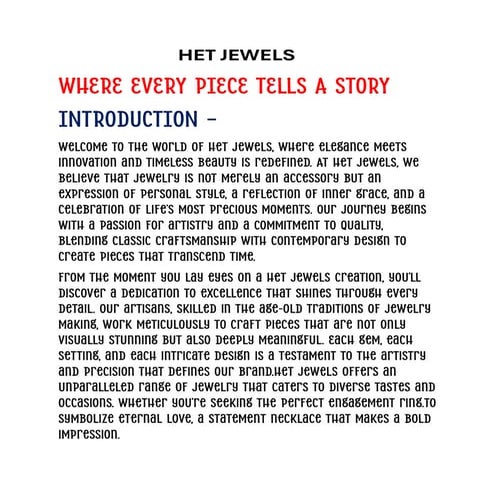Het Jewels a place for all your needs...